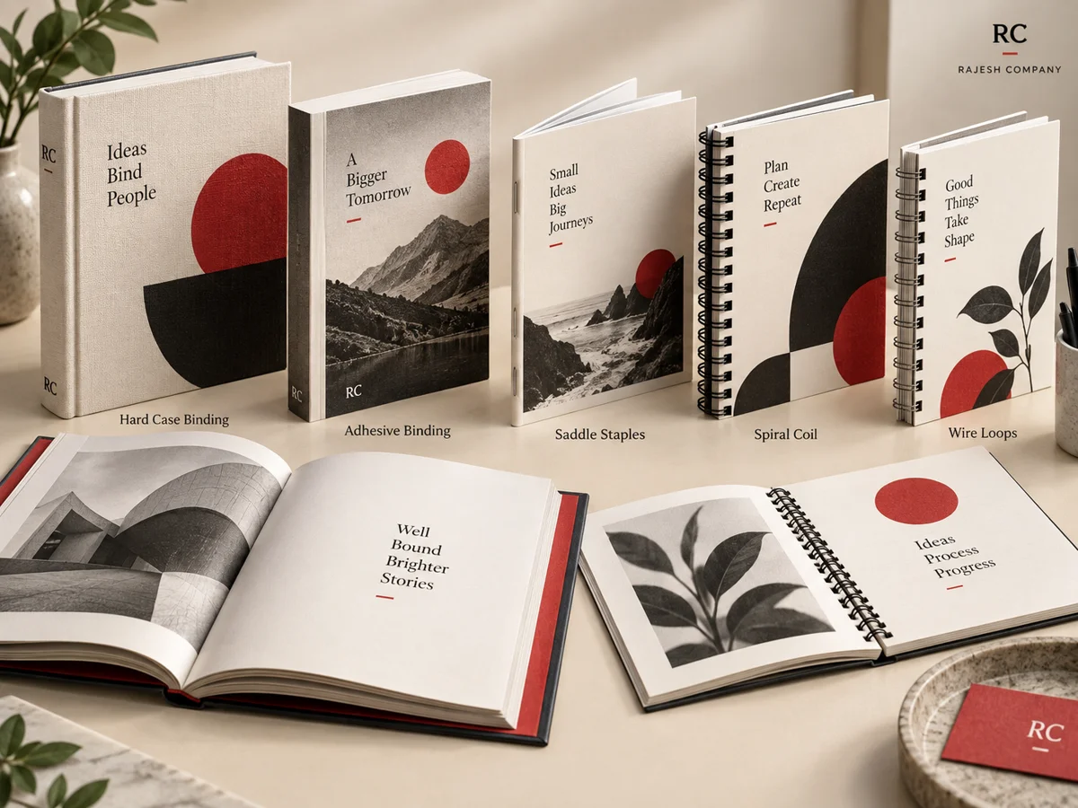 Printed examples illustrating binding